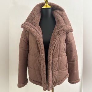 Guess puffer teddy jacket